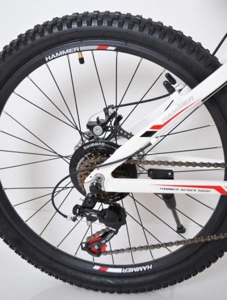 Горный спортивный подростковый велосипед S200 HAMMER бело красный 24 дюймов
 
Ст. . фото 7