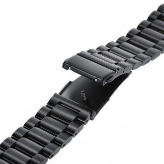 Ремешок, браслет для смарт-часов Samsung Gear S3, черный, BeWatch.Стильная, вечн. . фото 4