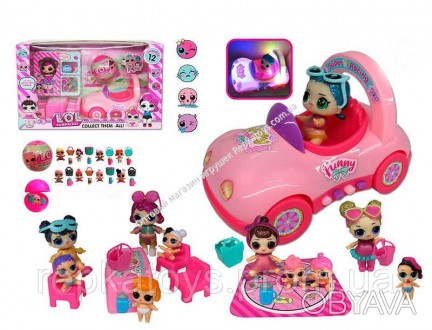 В набор входит:- куколка с аксессуарами;- автомобиль для куклы;- кукольная мебел. . фото 1
