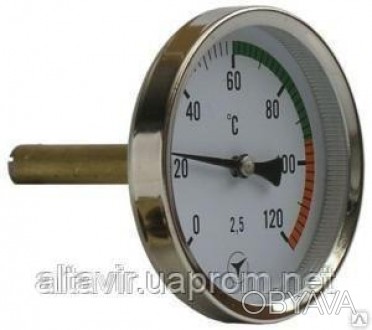 Термометры биметаллические показывающие ТБУ-63Приборы ТБУ-63 предназначены для и. . фото 1
