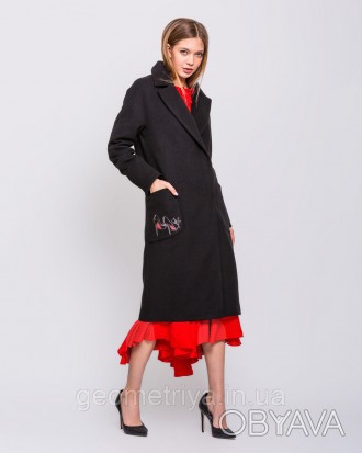 Модное женское классическое черное пальто "Лабутены"
Если Вы любите выглядеть ст. . фото 1