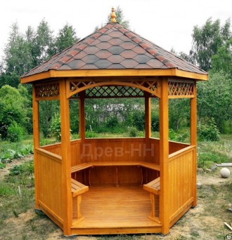 Деревянная беседка. Альтанка. Киев. фото 1 Деревянная беседка. Альтанка. Киев. фото 1