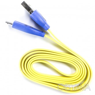 
Стильный кабель с подсветкой microUSB-USB 1m
Выполненный в патриотических цвета. . фото 1