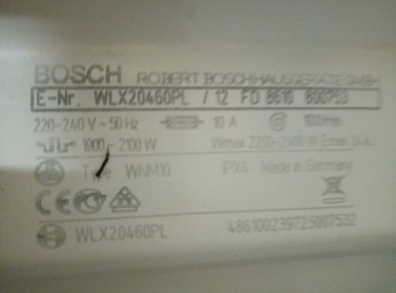 Узкая стиральная машина Bosch WLX 20460 из Германии.                            . . фото 4
