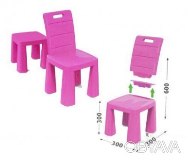 Пластиковый стульчик для детей ТМ Doloni 2в1 
 
Прочный качественный пластиковый. . фото 1