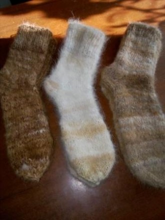 изделия ручной работы из вычесанного пуха собак, любой размер под заказ: носки, . . фото 2