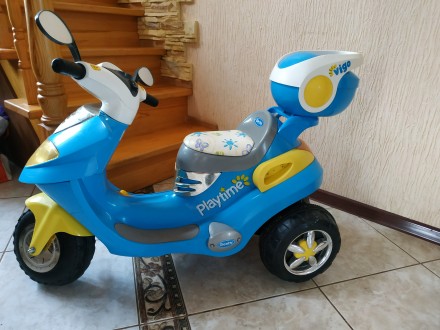 Детский мотоцикл , на возраст 3-6 лет в отличном состоянии. Максимальная нагрузк. . фото 4