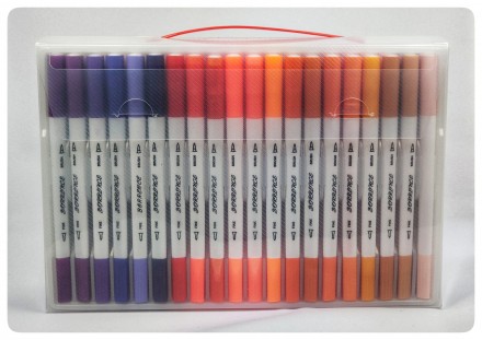 Набор арт-маркеров BORRENCE DUAL TIP Brush Pens 100 цветов 

* 100 уникальных,. . фото 7