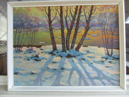 Зас.худ.укр. СЕРОУХОВ С. холст. м. раз. 80 х 60 см. 1976 г.Закарпатская Ужгород.. Ужгород. фото 1 Зас.худ.укр. СЕРОУХОВ С. холст. м. раз. 80 х 60 см. 1976 г.Закарпатская Ужгород.. Ужгород. фото 1
