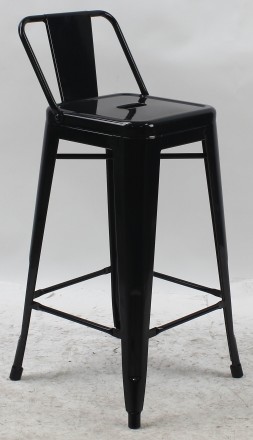 Металлический барный стул Tolix MC-012P (Толикс MC-012P), H-760, выполненный в к. . фото 3