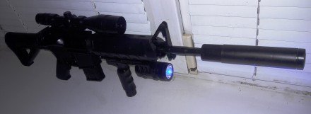 Игрушечный Автомат Cyma P.1158D лазер,фонарь

Автомат P.1158D с глушителем. В . . фото 5