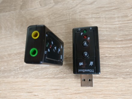 Продаётся новая, USB внешняя звуковая карта с кнопками управления. Незаменимая в. . фото 4