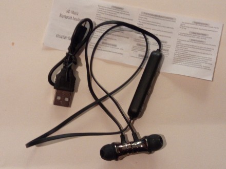Ці не дорогі -OLAF-і Спортивні  Провідні магнітні Bluetooth навушники з мікрофон. . фото 8