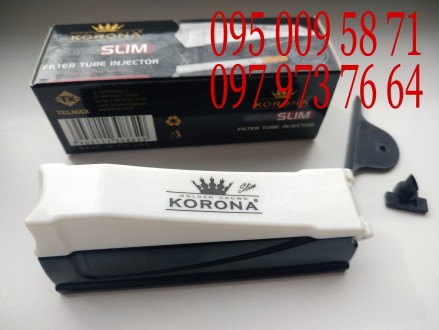 Машинка для набивки сигарет KORONA SLIM предназначена для сигаретных гильз, диам. . фото 2