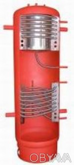 Материал бака ― сталь. Змеевики ― нержавеющая сталь. Изоляция ― за отдельную пла. . фото 1