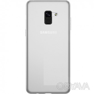 
Накладка-бампер для Samsung A730F Galaxy A8+ 2018 чехол из прозрачного силикона. . фото 1