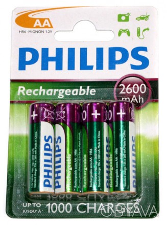 АКБ PHILIPS AA 2600 mAh BLI 4
 
Предлагаем Вам надежные аккумуляторные батарейки. . фото 1