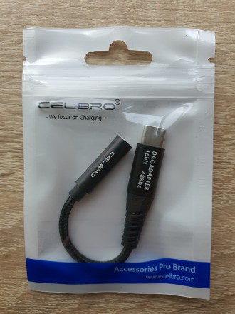 Продається якісний адаптер USB Type-C на Mini jack 3.5 мм, з вбудованим чіпом ЦА. . фото 3