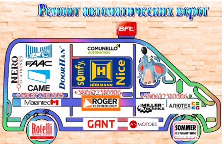 Ремонт автоматических ворот (откатных, распашных, секционных), роллет, шлагбаумо. . фото 2