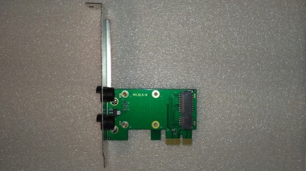 Адаптер PCI-e x1 для установки в ПК mini pcie WI-Fi сетевой карты (от ноутбука).. . фото 3