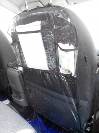 Защитный чехол-органайзер на спинку сидения автомобиля надолго сохранит обивку с. . фото 3