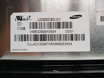 Плата снята с работоспособного телевизора Samsung UE32D6570WS, с механическим по. . фото 7