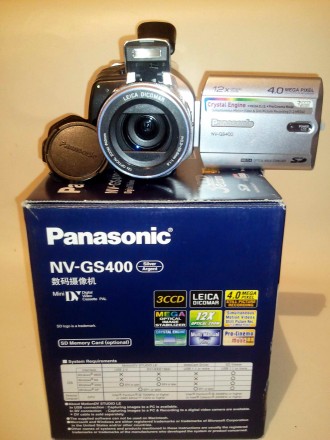 Продам полупрофессиональную цифровую видеокамеру Panasonic NV-GS400GC-S в отличн. . фото 6
