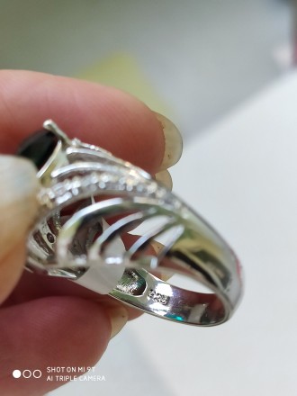 Очень интересное кольцо перстень с крупным Изумрудом(фианитом),красивого именно . . фото 11