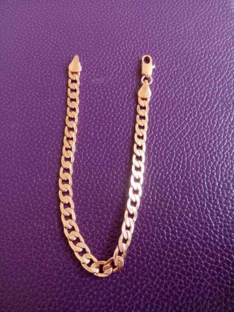 Браслет цепочка звеньевая 5 мм,из розового золота позолота(смотрится как советск. . фото 11