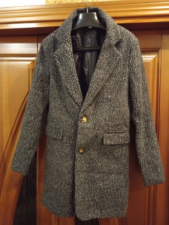 Престижне, стильне, модне з шерстяною сумішю  тканиног матеріалу   Пальто/Піджак. . фото 6
