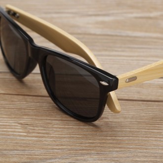 Сонцезахисні окуляри з бамбуковими дужками, як на фото.. . фото 2
