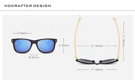 Сонцезахисні окуляри з бамбуковими дужками, як на фото.. . фото 6