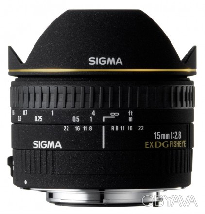Объектив Sigmas 15mm F2.8 EX DG Diagonal Fisheye в идеальном состоянии, под NIKO. . фото 1