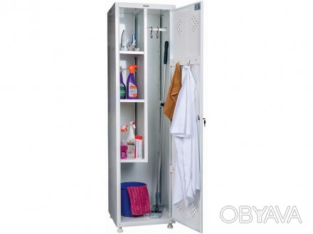 Шкаф хозяйственный Hilfe МД 1 ШМ-SS 11-50 предназначен для хранения рабочей одеж. . фото 1