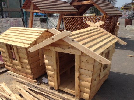 Будиночок деревяний для дітей . Розмір : 1,5х1,5х1,5 м . 
Наша адреса : Черкась. . фото 4