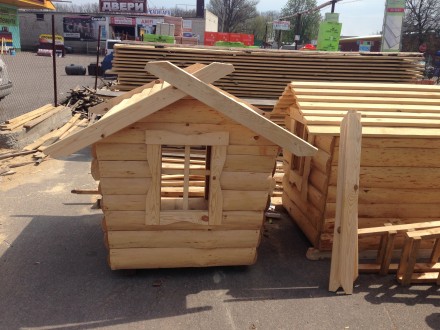Будиночок деревяний для дітей . Розмір : 1,5х1,5х1,5 м . 
Наша адреса : Черкась. . фото 3