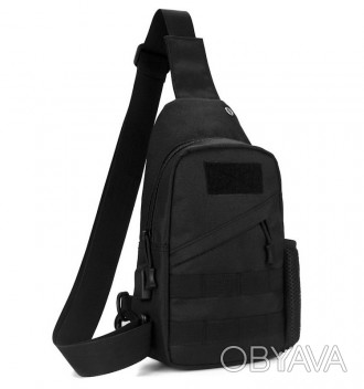 Удобная тактическая сумка-рюкзак, бананка на одной лямке + USB выход.
Можно носи. . фото 1